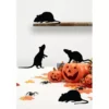 Confezione da 4 sagome di ratto nero