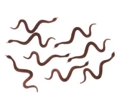 Confezione da 8 Serpenti Rossi da 9,5 cm