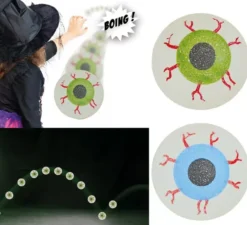 Confezione da 5 sfere oculari in gomma 2,5 cm
