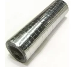Confezione da 18 stelle filanti argento metallizzato da 4 m