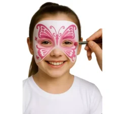 Confezione da 4 stencil per il trucco, 5x13,5 cm, in disegni assortiti