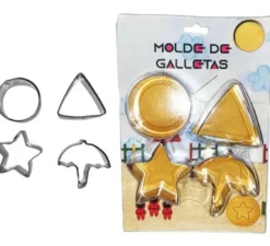 Confezione da 4 tagliabiscotti a forma di Gioco del calamaro