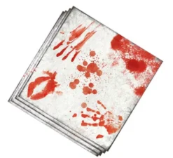 Confezione da 20 tovaglioli con sangue 33x33 cm