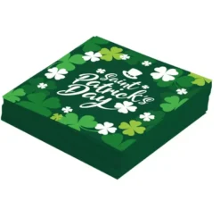 Confezione da 12 Tovaglioli San Patrizio da 33x33 cm