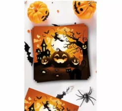 Confezione da 12 tovaglioli Zucca 33X33 cm