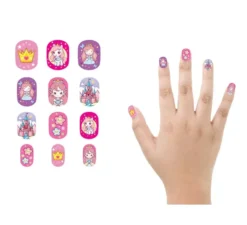 Confezione da 12 unghie da principessa per bambine