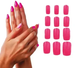 Confezione da 12 unghie neon per donna in vari colori