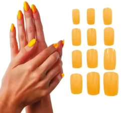 Confezione da 12 unghie neon per donna in vari colori
