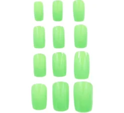 Confezione da 12 unghie neon per donna in vari colori