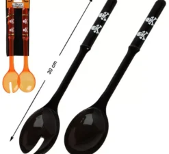 Confezione di cucchiaio e forchetta in 2 modelli assortiti da 30 cm