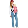 Confezione popcorn e costume da venditore con copri zaino per bambino e adulto