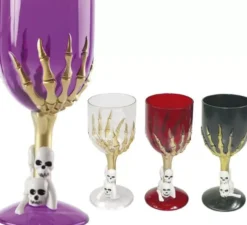 Coppa con scheletro a mano di 18 cm in 4 colori assortiti