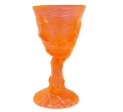 Coppa Teschio Arancione 9,5x8x18,5 cm