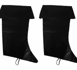 Coppia di copristivali per bambini neri da 50 cm