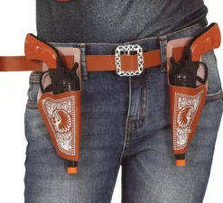 Coppia di fondine con 2 pistole da 20 cm