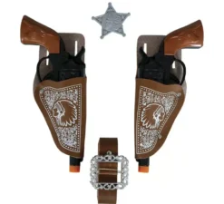 Coppia di fondine con 2 pistole da 20 cm