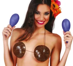 Coppia di maracas di 19 cm di colori assortiti