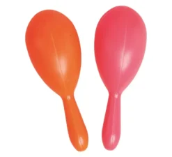 Coppia di maracas di 19 cm di colori assortiti