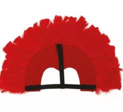 Copricapo con piume rosse