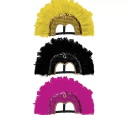 Copricapo di piume in vari colori
