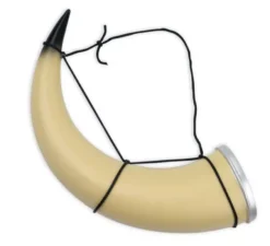 Corno vichingo beige con corda