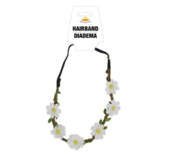Corona con fiori bianchi