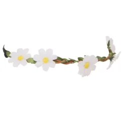 Corona con fiori bianchi