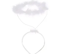 Corona della fascia o halo marabou angel carnevale e natale