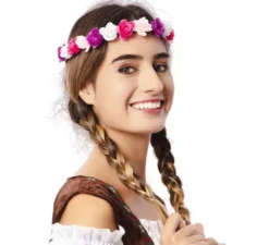 Corona di fiori hippy 60 cm
