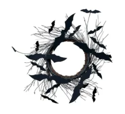Corona di pipistrello nero da 30 cm
