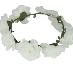 Corona di rose bianche