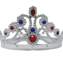 Corona o fascia regolabile color argento