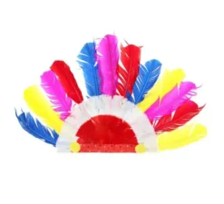 Corona o pennacchio indiano multicolore per bambini