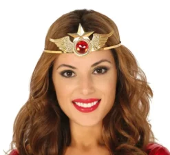 Coroncina doratada supereroina con stella