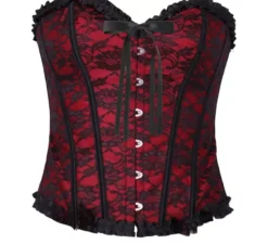 Corsetto pirata bordeaux per donna