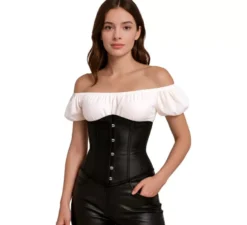 Corsetto pirata nero per donna