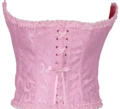 Corsetto rosa con fiocco per donna