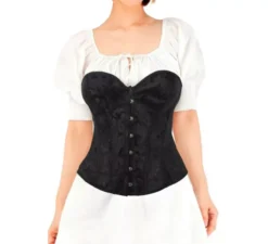 Corsetto vintage nero per donna