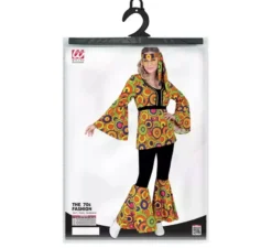 Costume Anni '70 Cerchi Gialli con Nastro per Donna