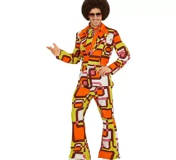 Costume Anni '70 Pipe Arancioni da Uomo