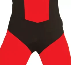 Costume antieroe rosso e nero per uomo