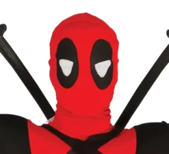 Costume antieroe rosso e nero per uomo