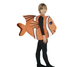 costume arancione di pesce per i bambini