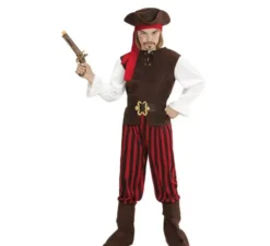 Costume a righe da Pirata dei Caraibi per bambini
