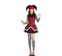 Costume arlequina per donna