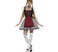 Costume bavarese nero per una donna