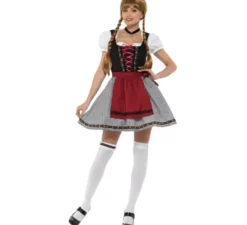 Costume bavarese nero per una donna