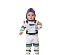 Costume bianco da astronauta famoso con cappuccio per bambino