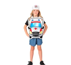 Costume bianco da medico dell'ambulanza con cappello per bambino