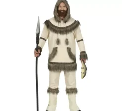 costume bianco Eskimo per gli uomini